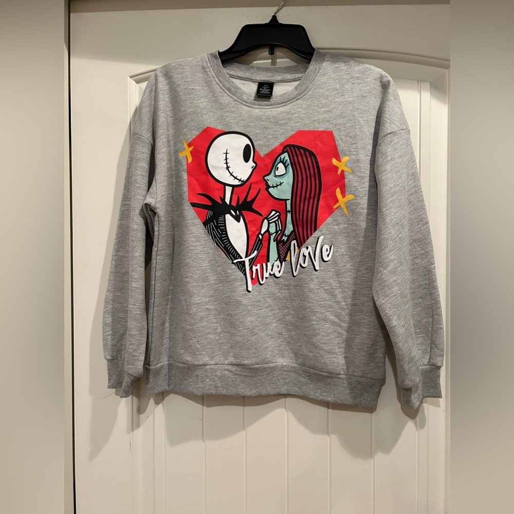 Disney’s Girl’s Tim Burton’s Nightmare before Christmas sweater size XL 14/16